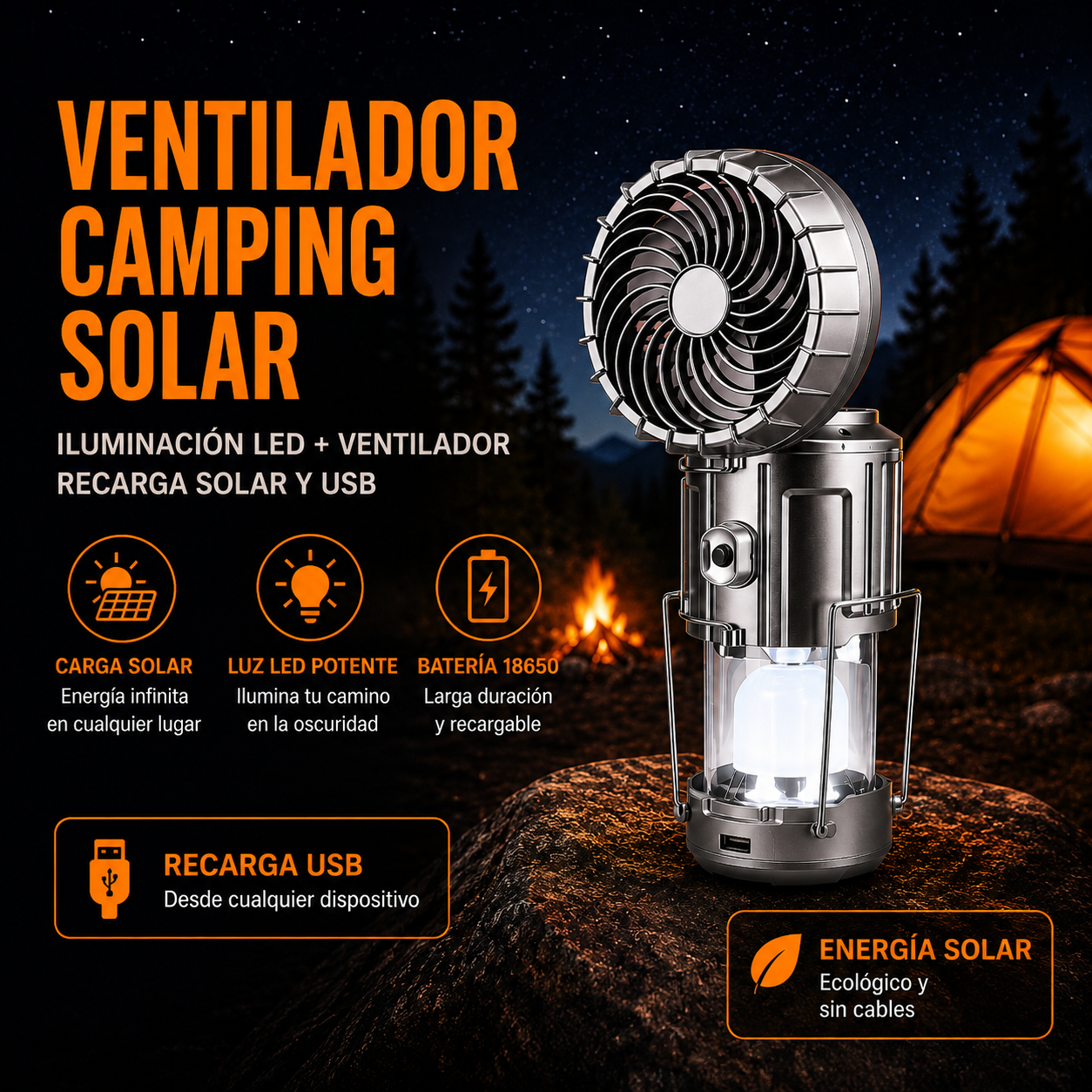 "Lampara Multiusos 3 en 1"