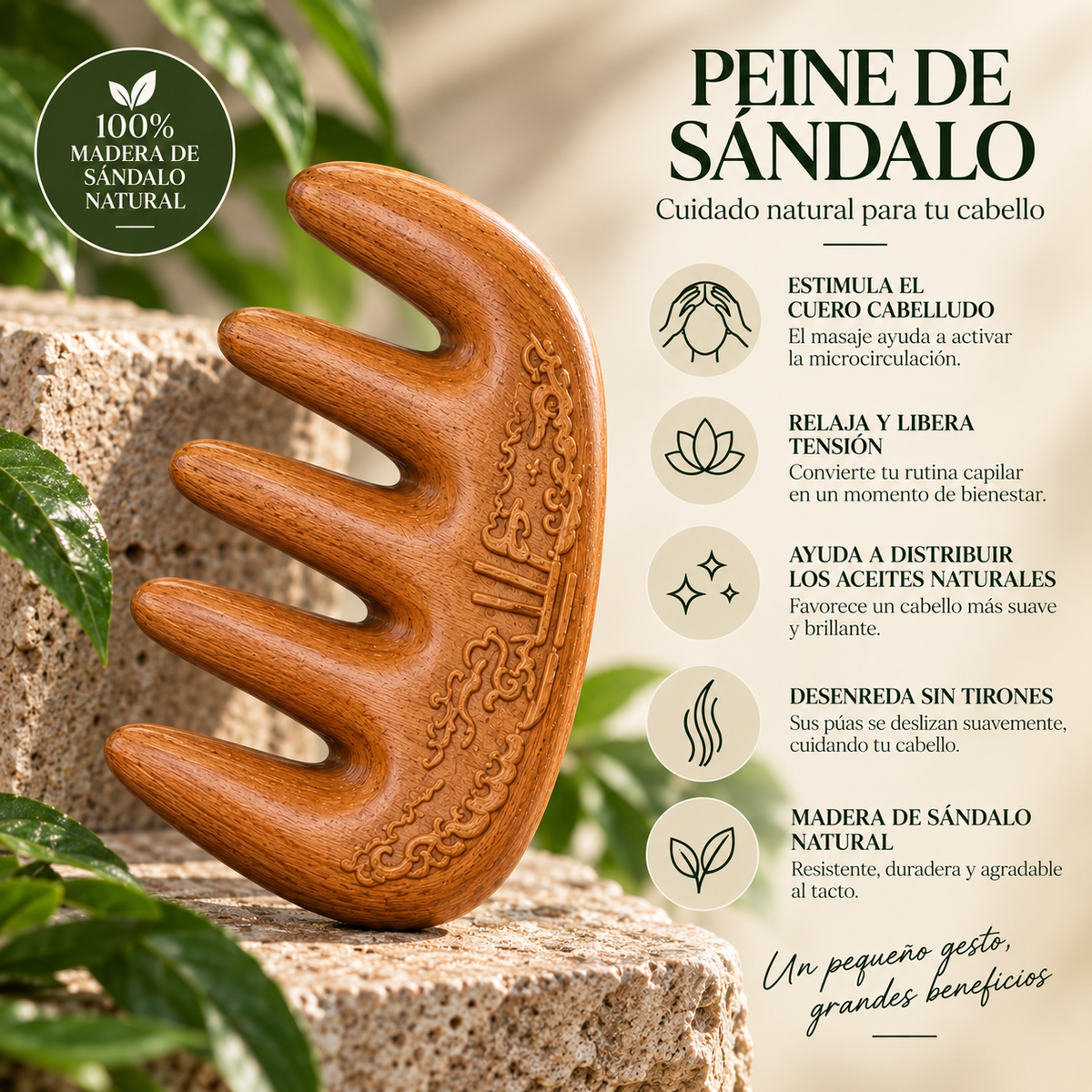 Peine de Sándalo